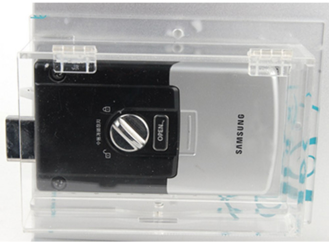 다다몰 디지털도어락 보조키 손잡이 강화유리 초인종 레인커버 방수커버 터치스크린 도어록, 7.레인커버 보조키형(뒷면)