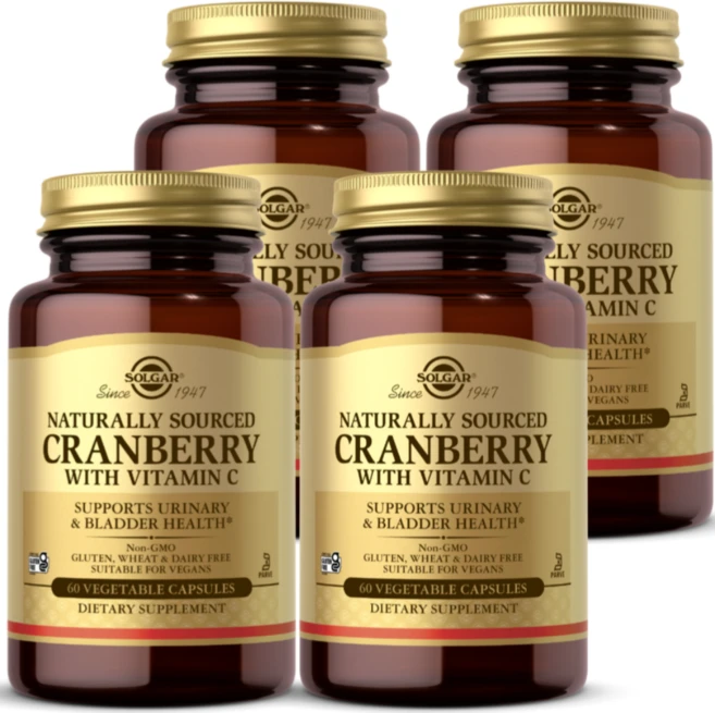 솔가 비타민C 함유 크랜베리 베지캡슐 60정, 4개 - 쿠팡