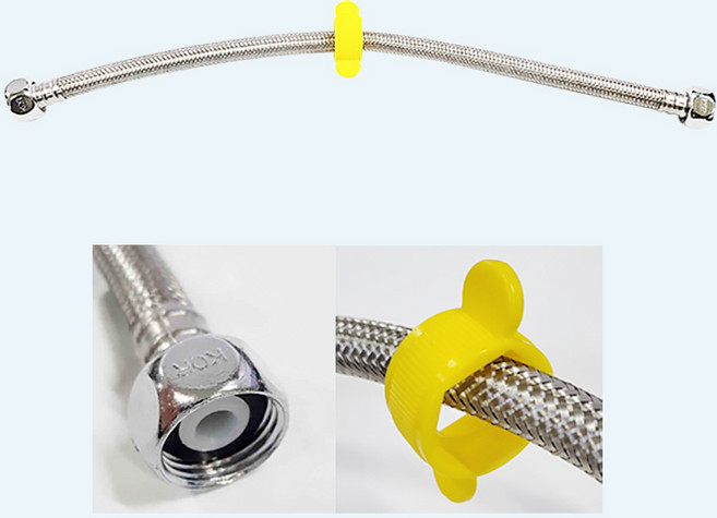 채움 국산 손조임 세면기 고압호스 스테인레스, 1개