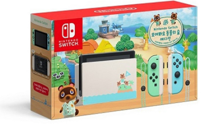닌텐도 스위치 모여봐요 동물의 숲 에디션 게임기 본체 HAD 국내정품, SWITCH 본체