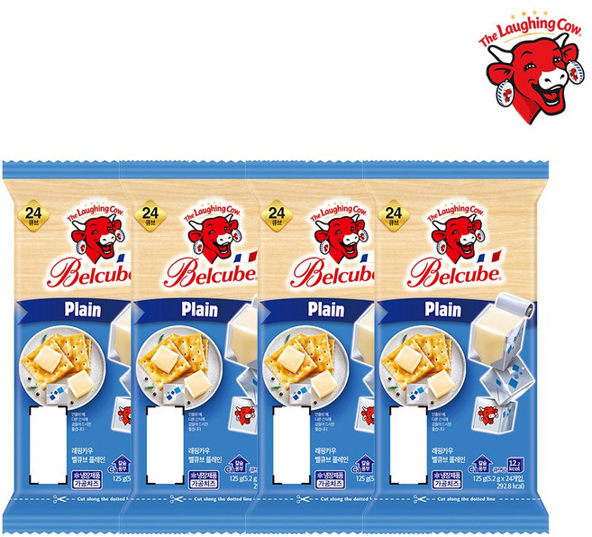 벨큐브 치즈 플레인 125g 24입*4개 (총 96입), 4개