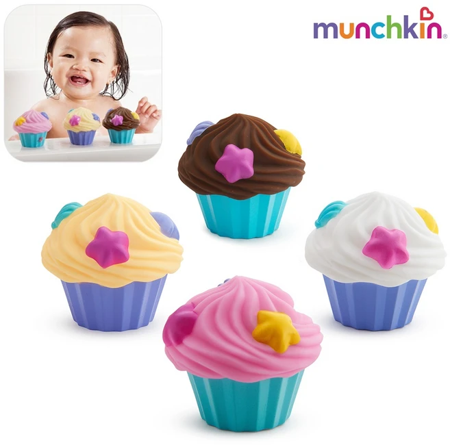 먼치킨 컵케익 물총놀이 세트 4p, 1개 - 쿠팡