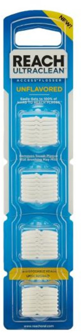 리치 교체형 치실 세트 리필 손잡이 타입 플로서 치간청소기 입속케어, Unflavored, 28 Count (Pack of 1)