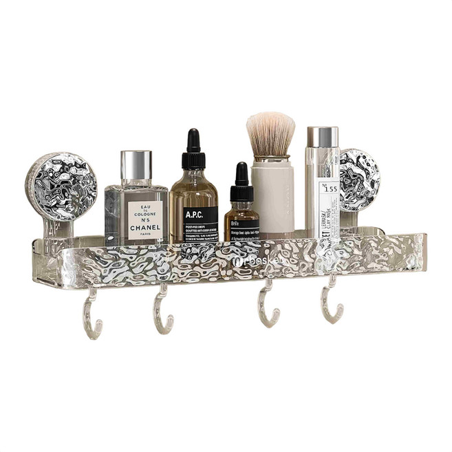 SK-II 置物架 浴室轉角收納架, 直排架白色, 1層