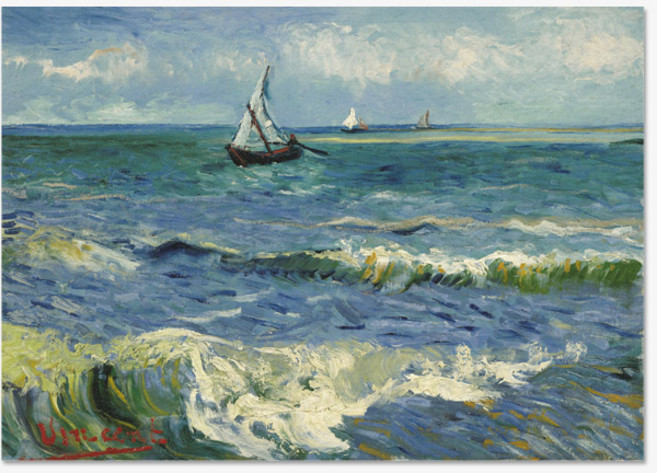 빈센트 반 고흐 펠트 패브릭포스터, FP고흐_09마리의 바다경치, A1