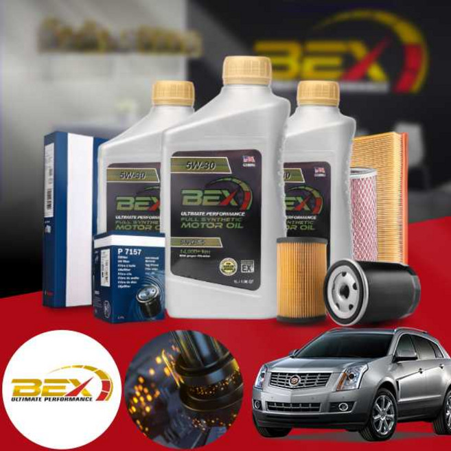 캐딜락 SRX 3.6 가솔린 USA BEX 5W30 100% 합성엔진오일 셀프교환 패키지 (오일+에어크리너+오일필터) VIN