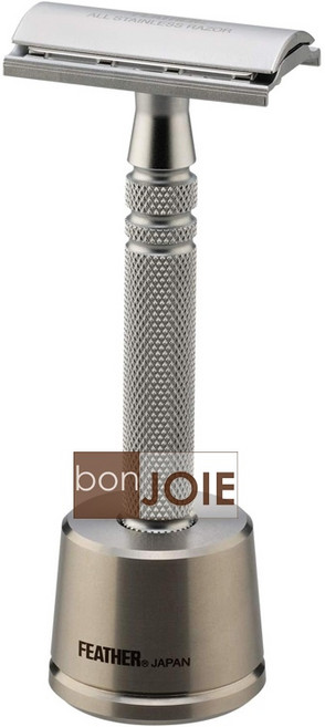 FEATHER 不鏽鋼雙刃刮鬍刀 AS-D2, 1個, 1套