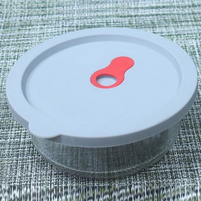 밀폐용기 반찬통 보관통 전자레인지 용기 원형 640ml, 본상품, 1개