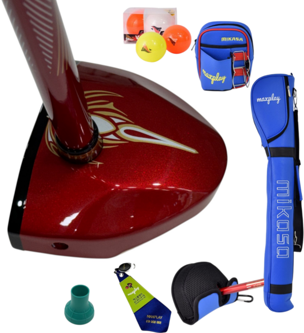 미카사플레이 22 파크골프채 파크채 파크볼 클럽 세트, 레드