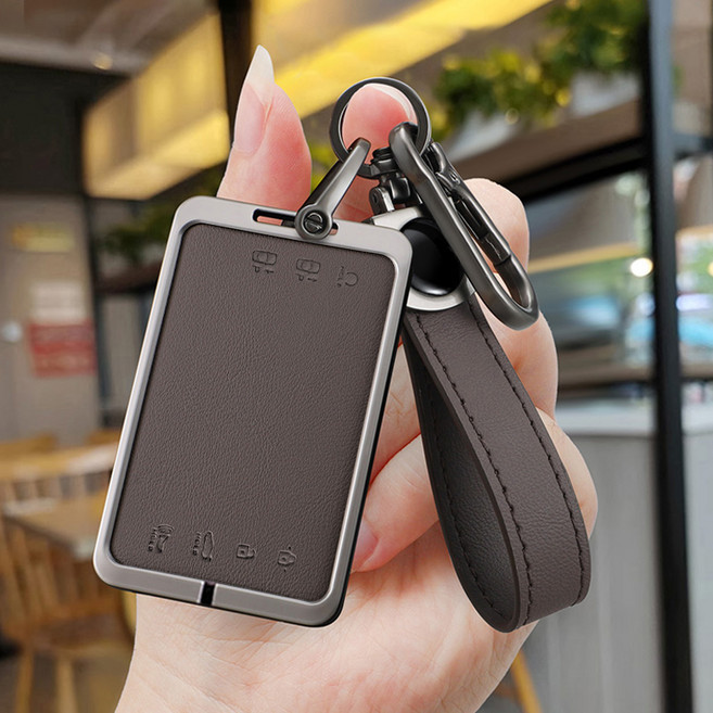 HAKO 드레스업 키케이스 키홀더 (현대/제네시스 카드키호한), H-12, 모카브라운