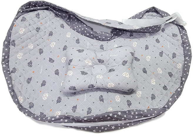 알짜맘 D형 수유쿠션 겉커버 / 방수속커버, 그레이