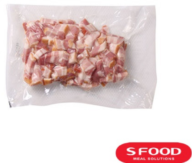 에쓰푸드 베이컨 블럭 500g 냉동 막대썰기 볶음 토핑용 베이컨, 1개