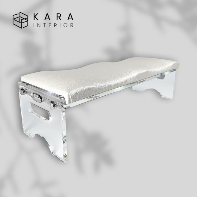 네일 손목 테이블 받침대 시술대 하이그로시 아크릴+탈부착 상판쿠션 세트, A-SET, 1개, 01)펄아이보리