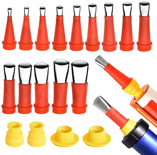 아띠꼴로 실리콘노즐 실리콘 노즐캡 연결노즐 코킹 구찌, 1개