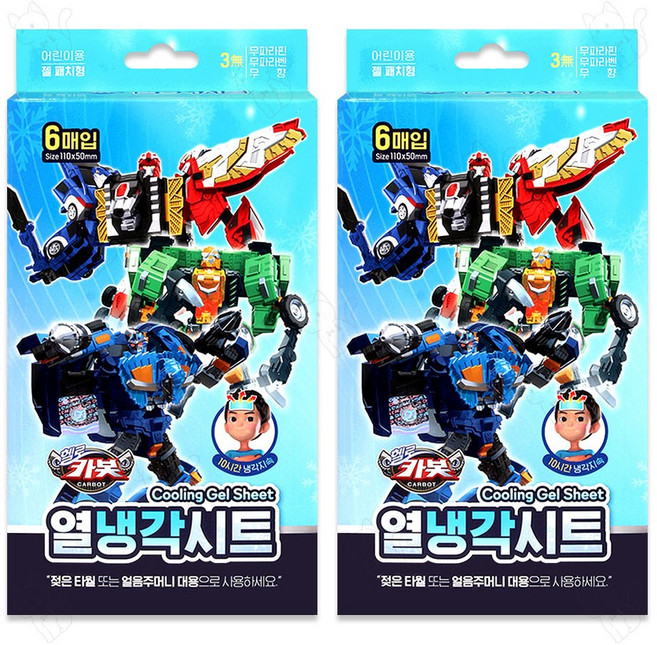 아텍스 헬로카봇 열냉각시트, 2개, 6개입