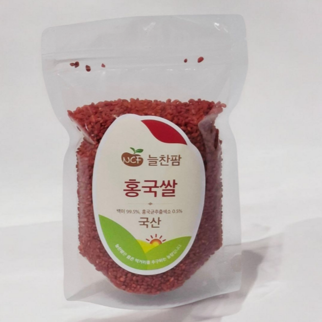 홍국쌀 25년산 % 국내산 발효 건강쌀 늘찬팜, 1kg, 5개