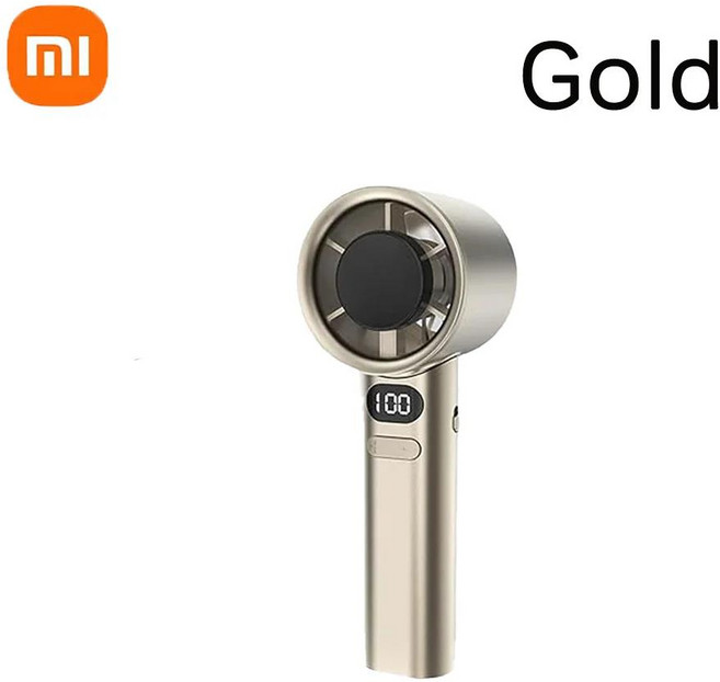 샤오미 미지아 120 풍속 ​ 미니 휴대용 핸디형 무선 선풍기 USB 충전식 야외용 팬, 02 M11-Gold