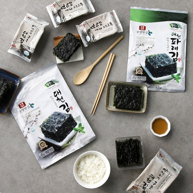 우리네농산물 대천김 구운 전장김 / 파래전장김 20g x 10봉(택1) / HACCP / 선물세트, 10개