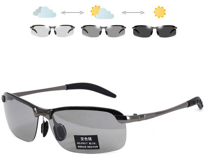 치키티타 남녀공용 스포츠 선글라스 변색 렌즈 초경량 고글 주야간용
