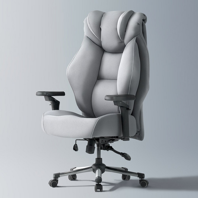 누카 커스텀체어 G900-MS 시그니처 컴퓨터의자 게이밍 사무용 사무실 PC방 중역 메쉬, 그레이