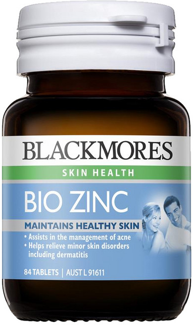 호주 직구 블랙모어스 피부 스킨 건강 바이오 징크 아연 마그네슘 망간 복합 영양제 84정, 1개