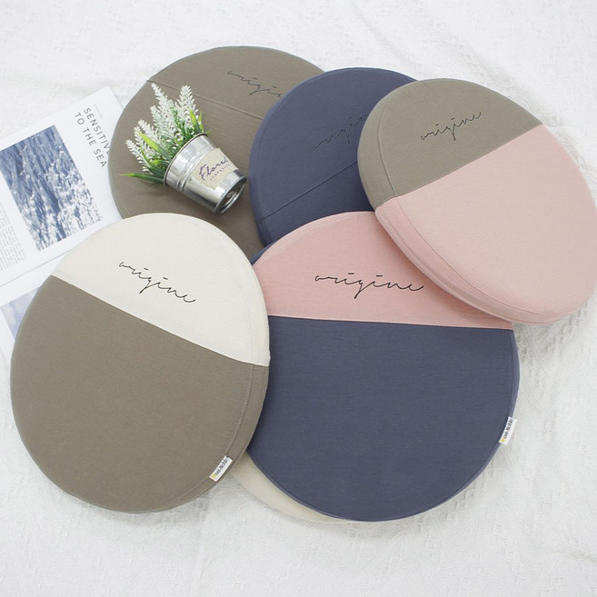 좌식 방석 원형 쿠션 카페 의자 북유럽풍 모던