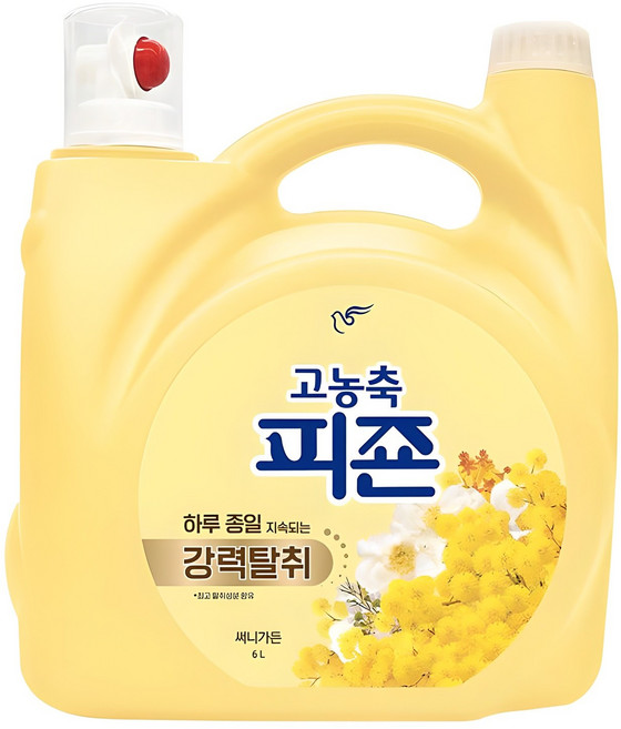 피죤 고농축 강력탈취 섬유유연제 써니가든 본품, 6L, 1개