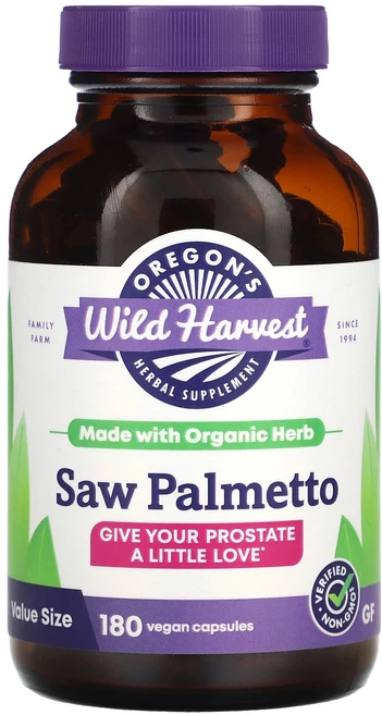 Oregon's Wild Harvest 쏘팔메토 180 베지캡슐, 1개, 180정 - 쿠팡