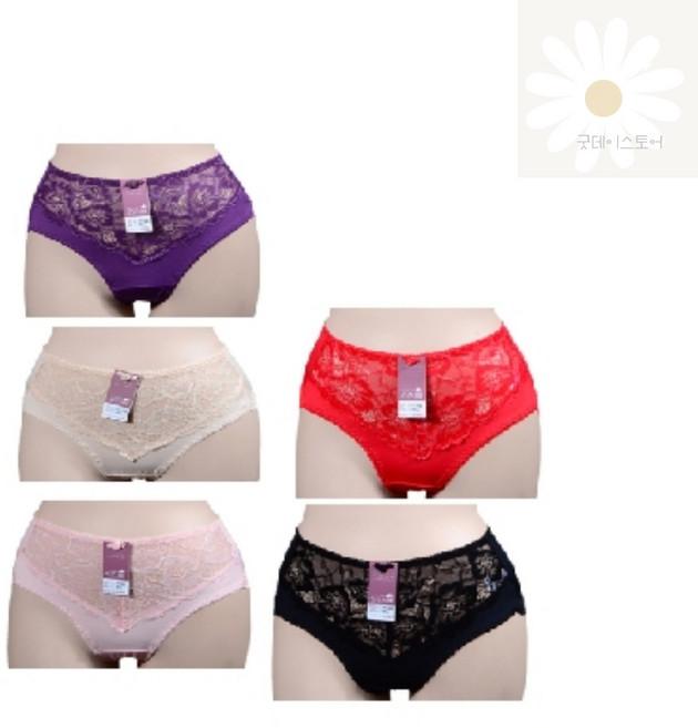 굿데이 뒷레이스 맥시팬티 (5컬러) 긴밑위