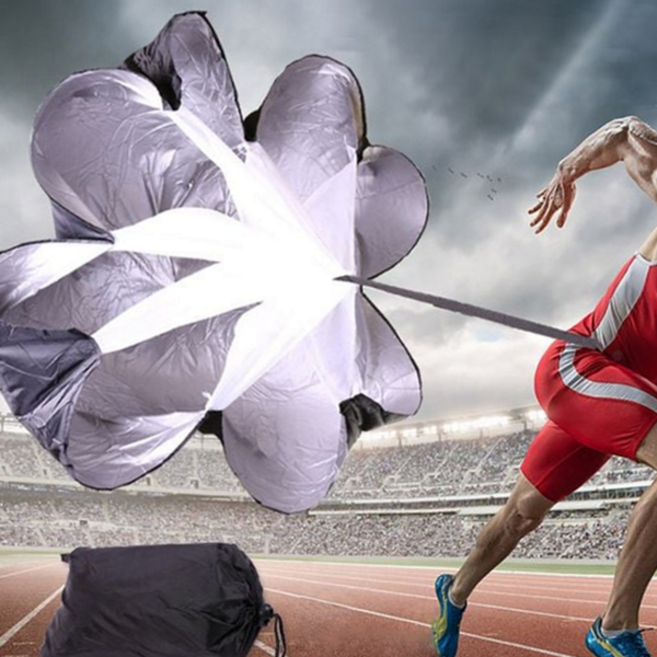 저항 훈련 낙하산 조절형 순발력 운동회 달리기 훈련 낙하산 체육대회 스포츠 스피드 휴대용 스포드 고정식, 옐로우