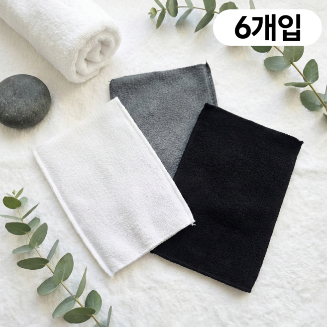 모디움 고급형 초강력 각질제거 때밀이 때타올, 1개, 6개입, 혼합