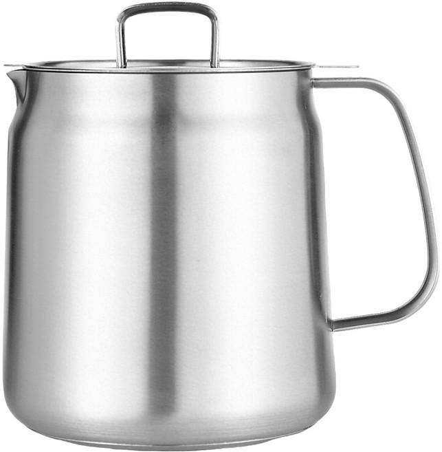 스테인리스 주전자는 차갑고 뜨겁습니다., 1개, 모노크롬, 2L