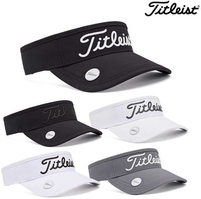 타이틀리스트 2026 플레이어스 볼마커 썬캡 TH26VPBMKN2, 블랙블랙