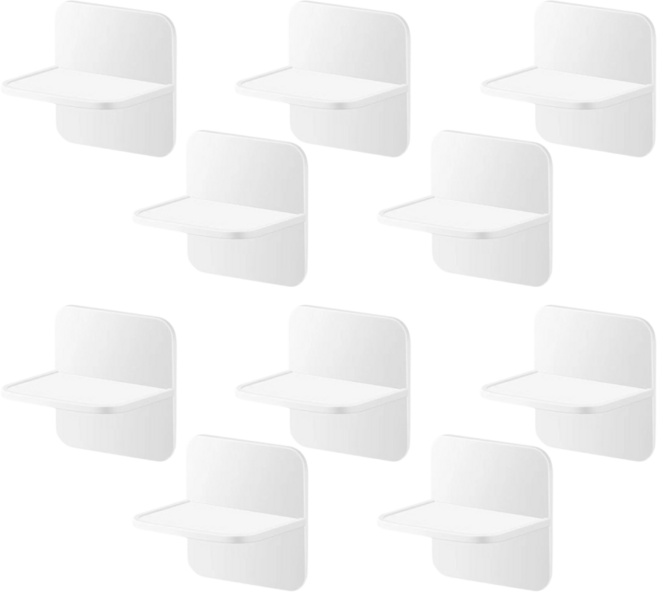 잔대리 흔들림 밀림방지 고정홀더 지지대, 화이트, 10개