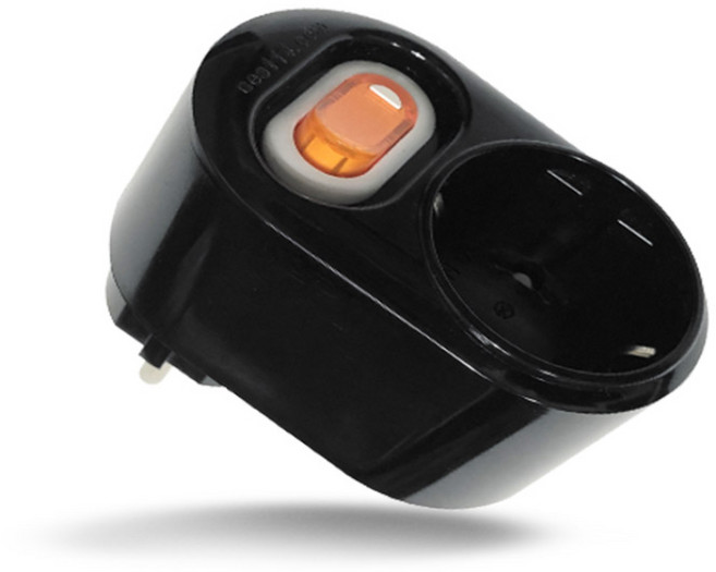 현대 절전형 블랙 멀티탭 2구 개별회전, 03 절전 1구 블랙멀티탭, 1개