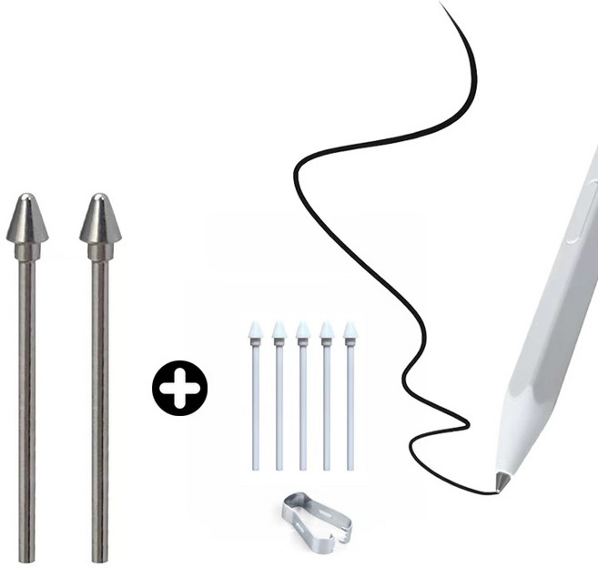 갤럭시탭 S11 S11울트라 S펜 반영구 교체용 메탈 펜촉 (세모촉2개+기본촉5개), 1세트, 메탈세모촉2개+기본촉5개