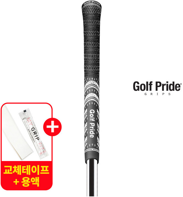 골프프라이드그립 MCC-60R 블랙 골프그립 교체용품 증정, 1개, 단일