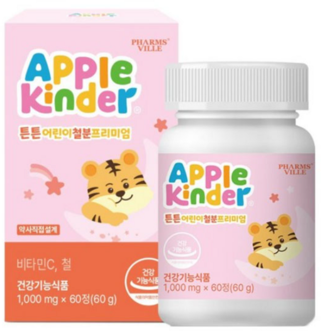 애플킨더 튼튼철분 프리미엄 60p 60정 1개