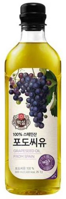 백설 포도씨유, 900ml, 1개