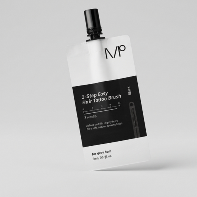 모다모다 원스텝 이지 헤어 타투 브러쉬 블랙 5ml, 1개