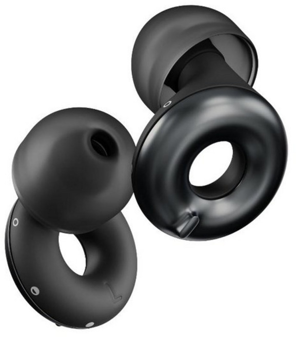 루프 스위치 2 조절가능 이어플러그 3단 소음 감소 모드, Black