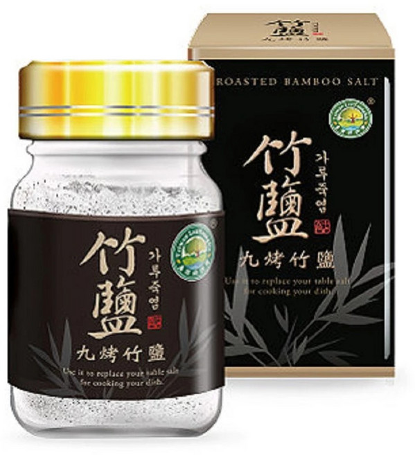 綠源寶 九烤竹鹽 竹材九次煅燒 無添加 提升料理風味 60公克, 60g, 1個