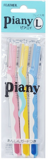 일제 피어니 눈썹칼 3P L 긴날, 1개