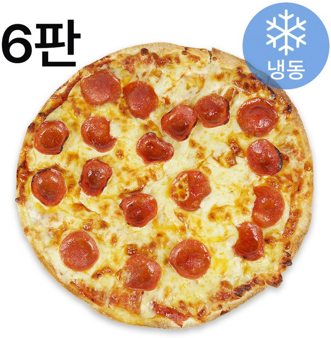 리얼 씬피자 페퍼로니 6판 세트, 6개, 245g