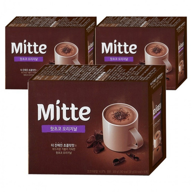 오로시 따뜻함이 생각나는 달달한 핫초코 오리지날 30T (30gx30스틱), 30개