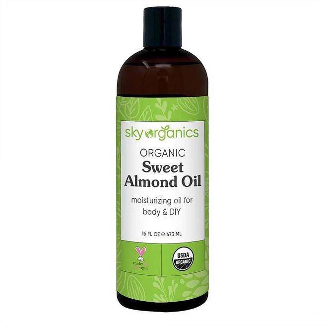 Sky Organics 스카이 오가닉스 모이스처 바디 DIY 스위트 아몬드 오일 16oz(473ml), 1개, 473ml - 쿠팡