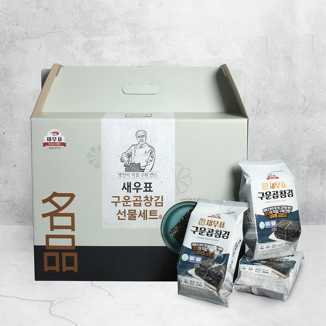 새우표 프리미엄 완도 곱창 도시락김 선물세트, 1개
