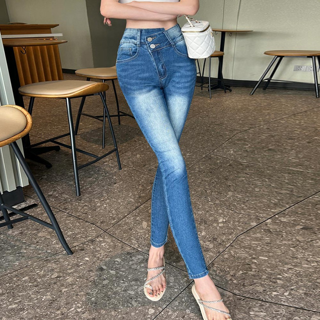 대박난박양 허리 언발 스판 스키니진(세일)
