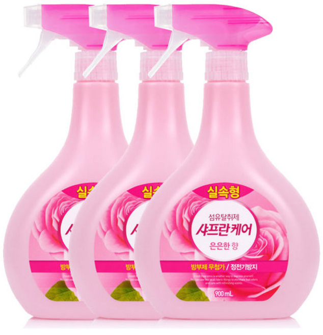 샤프란케어 섬유탈취제 은은한향, 900ml, 3개