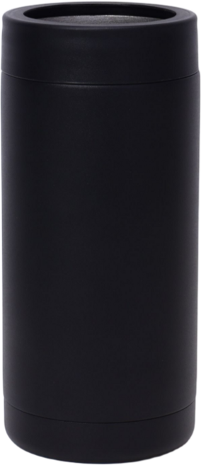 혼술반려 보온 보냉컵 스테인리스 캔쿨러 아이싱 맥주캔홀더, 1개, 500ml 블랙